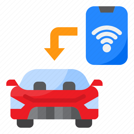 Mobile, application, control, car, technology icon - Download on Iconfinder