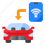 mobile, application, control, car, technology 