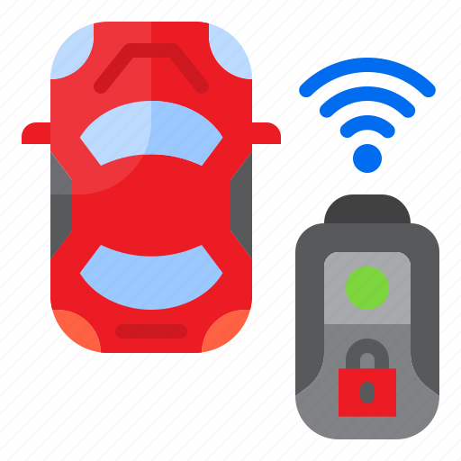 Remote, lock, key, digital, car icon - Download on Iconfinder
