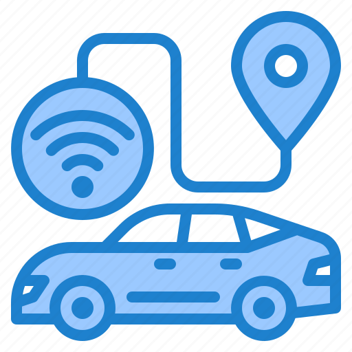 Autonomous, automatic, car, location, vehicle, direction icon - Download on Iconfinder