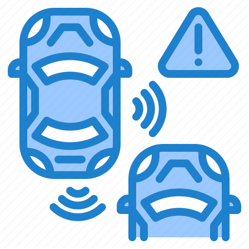 Autonomous, sensor, warning, vehicle, safety icon - Download on Iconfinder