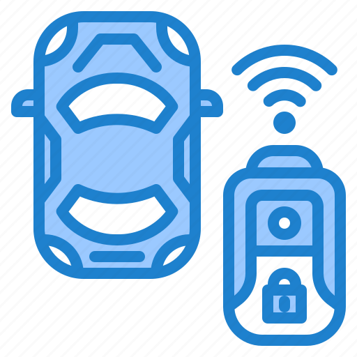 Remote, lock, key, digital, car icon - Download on Iconfinder