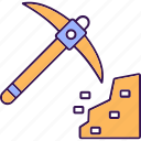 construction tool, mining tool, pickaxe, tool