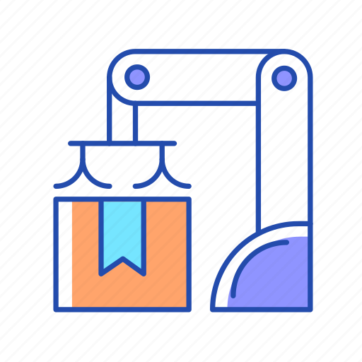Automation, packaging robot, warehouse machinery, manufacturing icon - Download on Iconfinder