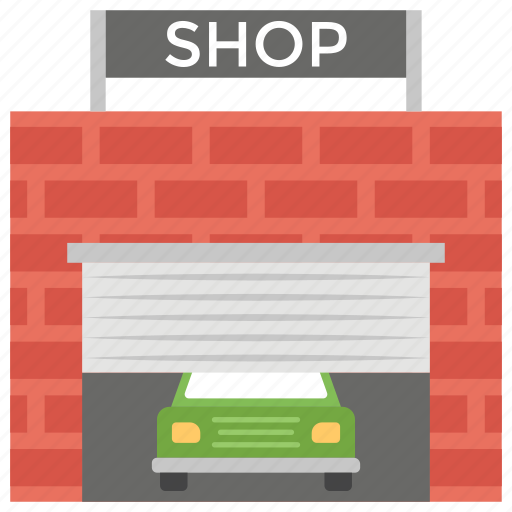 Car services, garage, mechanical shop, storehouse, warehouse, workshop icon - Download on Iconfinder