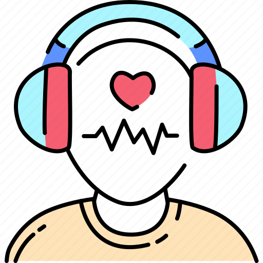Sound, listen, music, asmr, man icon - Download on Iconfinder