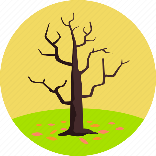 Autumn, environment, leaves, nature, plant, tree, tree without leaves icon