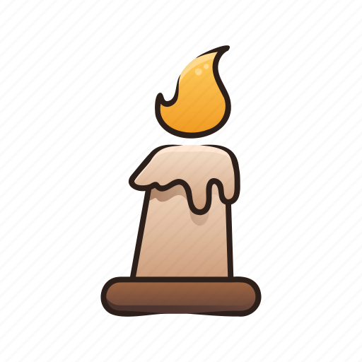 Candle, fire, flame, light, night icon - Download on Iconfinder