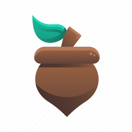 Acorn, autumn, chestnut, fall, nature, seed icon - Download on Iconfinder