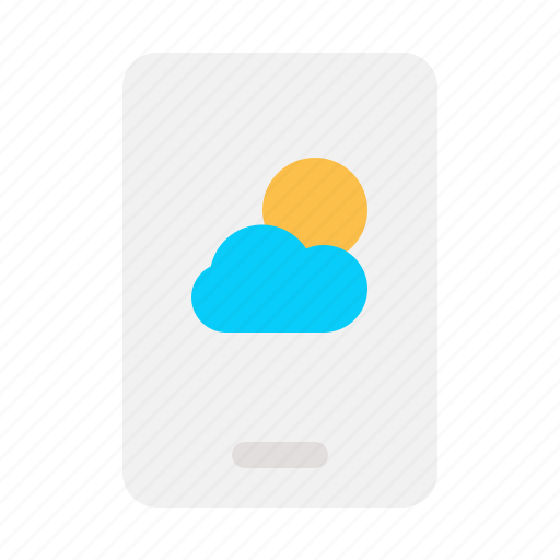 Forecast, weather, app, sun, cloud, phone icon - Download on Iconfinder