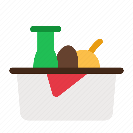 Picnic, basket, camping, travel, tourism, holiday icon - Download on Iconfinder