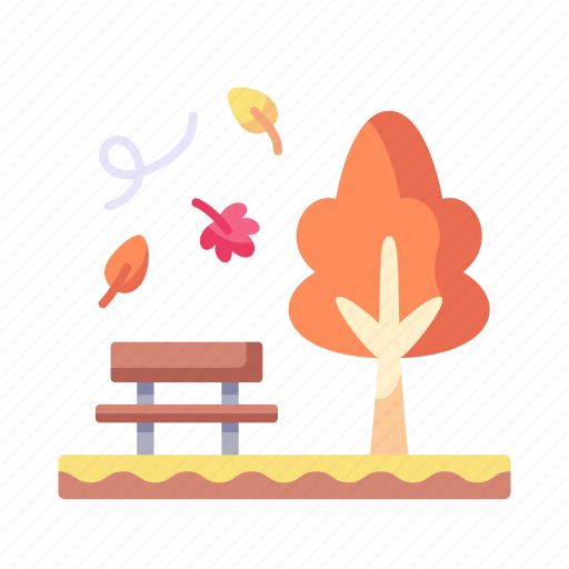 Autumn, bench, tree, fall icon - Download on Iconfinder