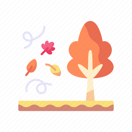 Windy, tree, leaves, autumn icon - Download on Iconfinder