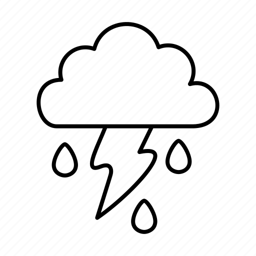 Rain, cloud, heavy, thunderbolt icon - Download on Iconfinder