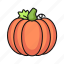 pumpkin, fruit, food, farming 