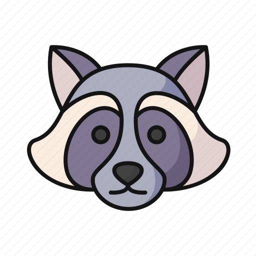 Raccoon, animal, wildlife, mammal icon - Download on Iconfinder
