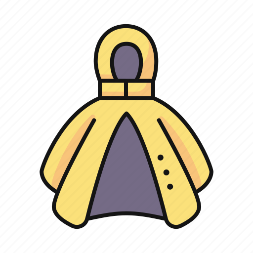 Raincoat, garment, clothing, overcoat icon - Download on Iconfinder