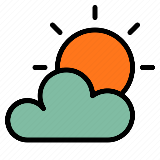 Cloud, cloudy, sunny, weather icon - Download on Iconfinder