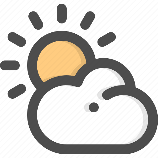 Cloud, clouds, cloudy, sky, sun, sunny, weather icon - Download on Iconfinder