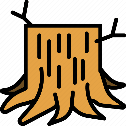Autumn, stump, tree, wood, timber, log, nature icon - Download on Iconfinder