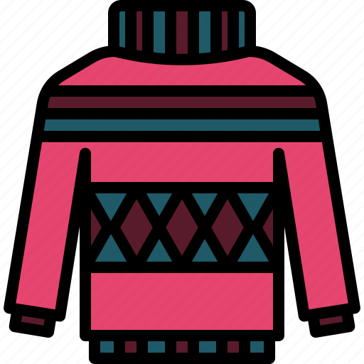 Autumn, sweater, clothes, fashion, warm, jacket icon - Download on Iconfinder
