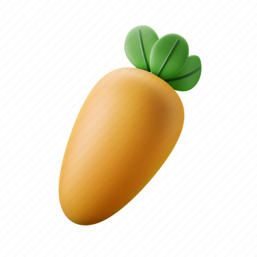 Carrot, vegetable, healthy, farm, ingredient 3D illustration - Download on Iconfinder