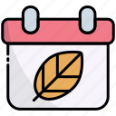 calendar, date, autumn, season, weather, fall, leaf