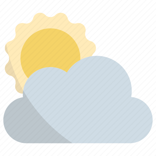 Cloudy, weather, cloud, nature, sun, autumn icon - Download on Iconfinder