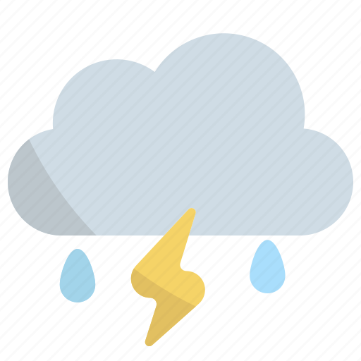 Storm, thunderstorm, weather, cloud, rain, thunder, autumn icon - Download on Iconfinder