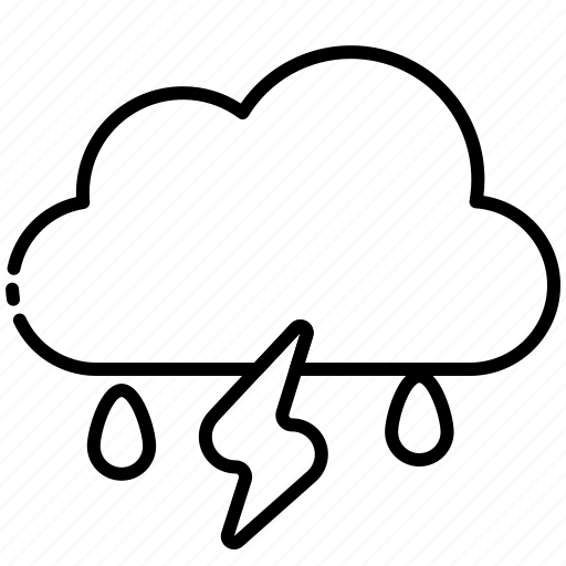 Storm, thunderstorm, weather, cloud, rain, thunder, autumn icon - Download on Iconfinder