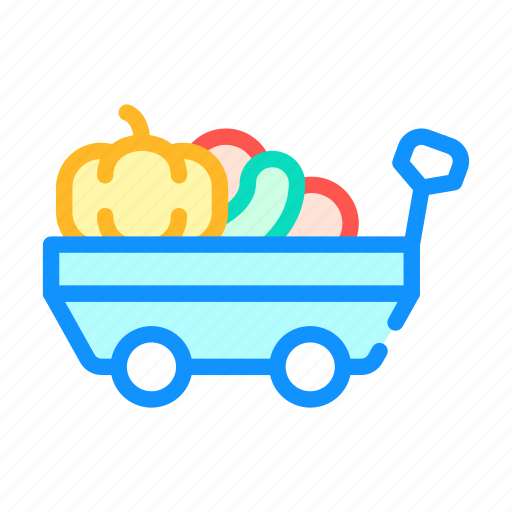 Vegetables, objects, autumn, season, cart, tree icon - Download on Iconfinder