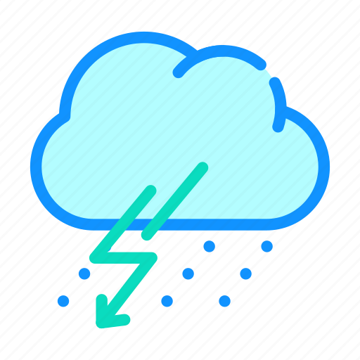 Objects, autumn, season, rain, lightning, thunderstorm icon - Download on Iconfinder