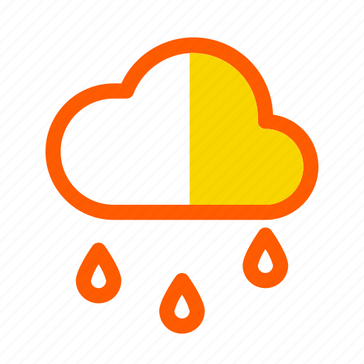 Autumn, cloud, fall, pelt, rain, shower, storm icon - Download on Iconfinder
