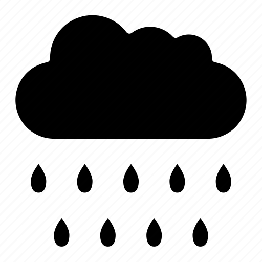 Cloud, raindrops, raining, rainy, weather icon - Download on Iconfinder