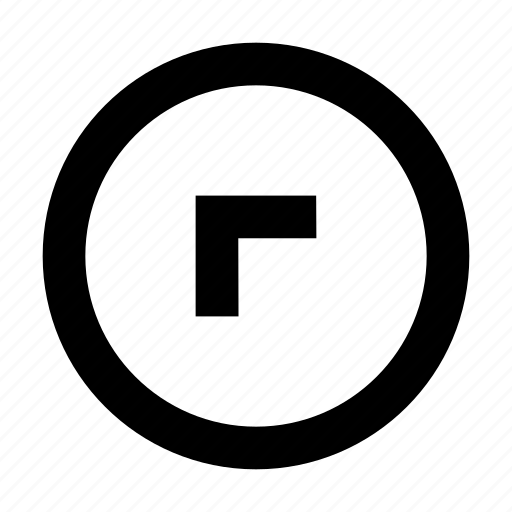 Arrow, v, chevron, circle, up, left, diagonal icon - Download on Iconfinder