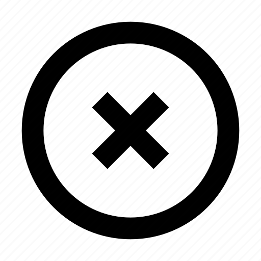 Circle, cross, delete, remove, cancel, tick, status icon - Download on Iconfinder