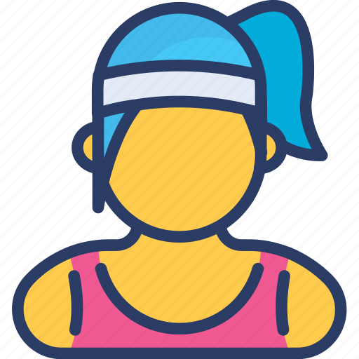 Avatar, female, girl, outfit, player, profession, sports icon - Download on Iconfinder