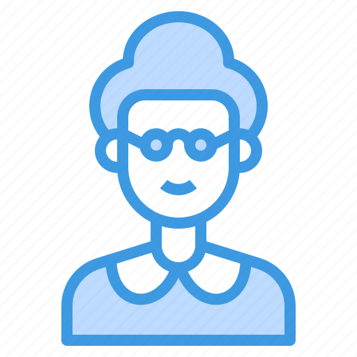 Avatar, female, glasses, maid, old, woman, women icon - Download on Iconfinder