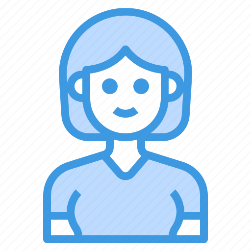 Avatar, female, hair, short, woman, women icon - Download on Iconfinder