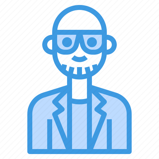 Avatar, bald, glasses, man, men, mustaches, profile icon - Download on Iconfinder