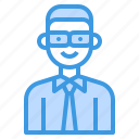 avatar, glasses, man, manager, men, profile