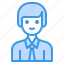 avatar, hair, long, man, men, profile, worker 