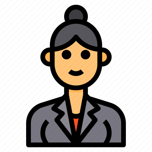 Avatar, bun, female, woman, women, worker icon - Download on Iconfinder