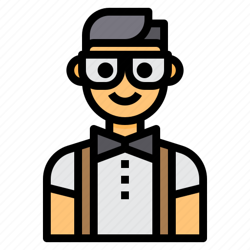 Avatar, bow, boy, glasses, man, profile, tie icon - Download on Iconfinder