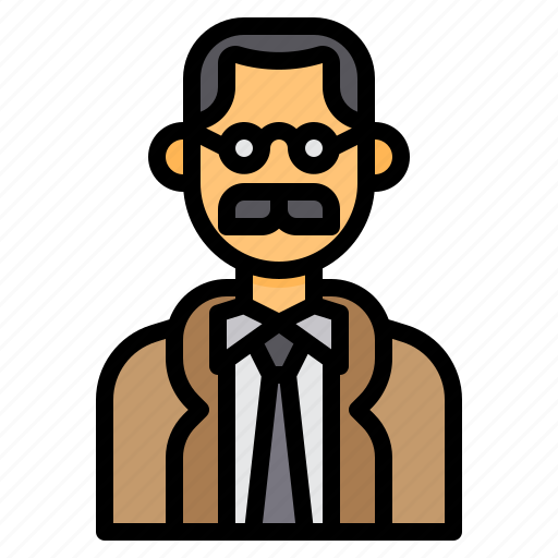Avatar, man, men, mustaches, old, professor, profile icon - Download on Iconfinder