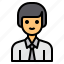 avatar, hair, long, man, men, profile, worker 