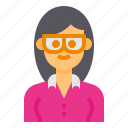 avatar, business, female, glasses, woman, women