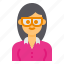 avatar, business, female, glasses, woman, women 
