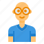 avatar, bald, boy, man, profile 