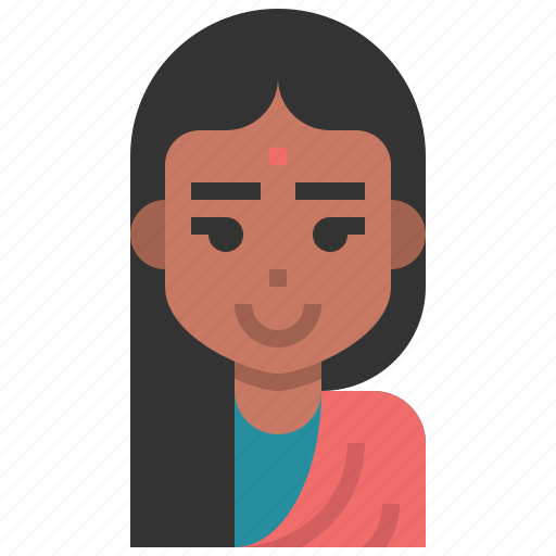 Avatar, woman, female, person, hindu, user icon - Download on Iconfinder